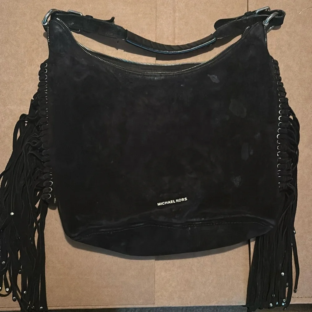 Suede Michael Kors handbag - Picture 2 of 4